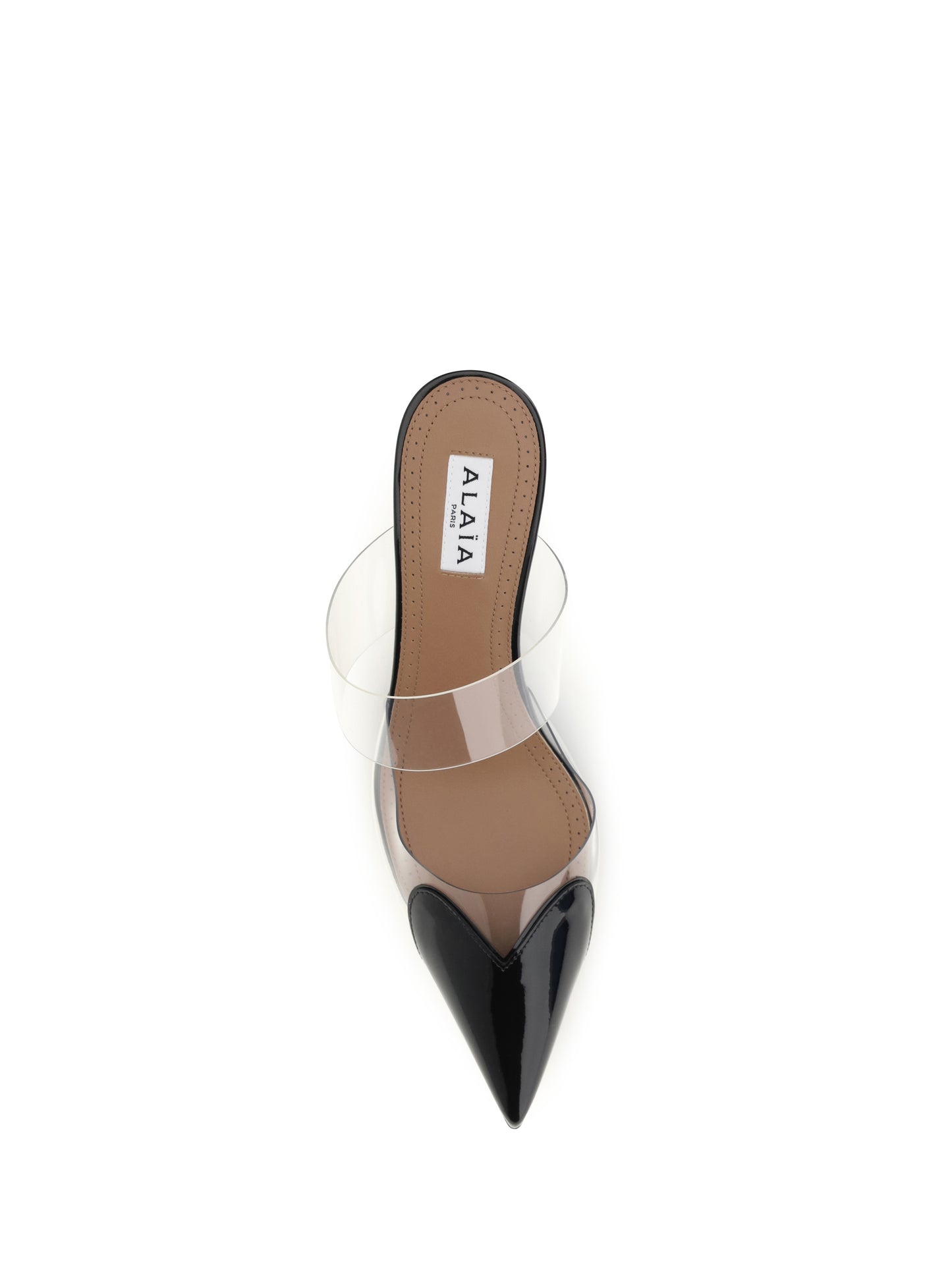 Alaïa Women Le Coeur Patent Leather Mules ALAIA