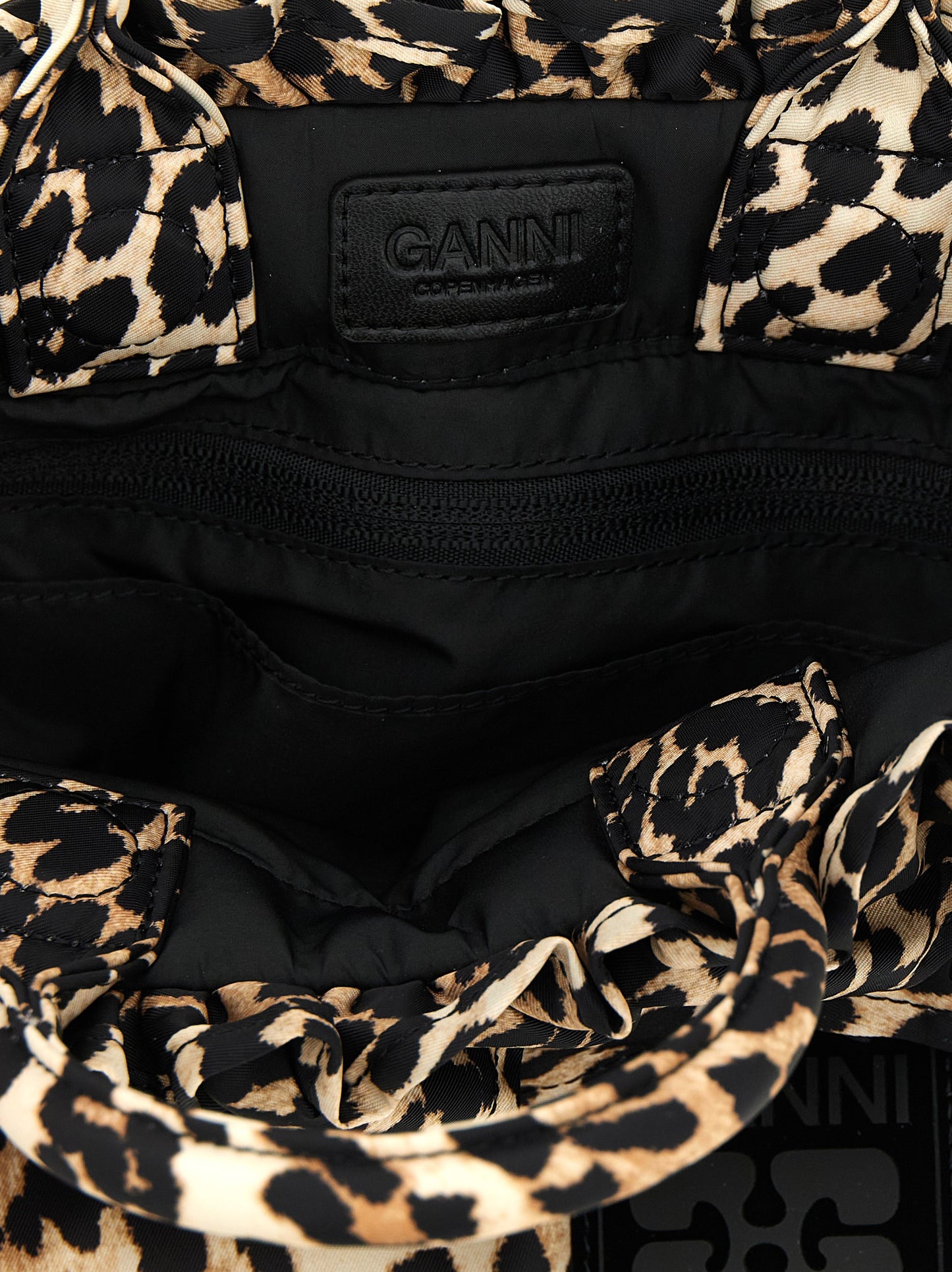 Ganni Women 'Mini Shopper Ruffle Print' Handbag GANNI