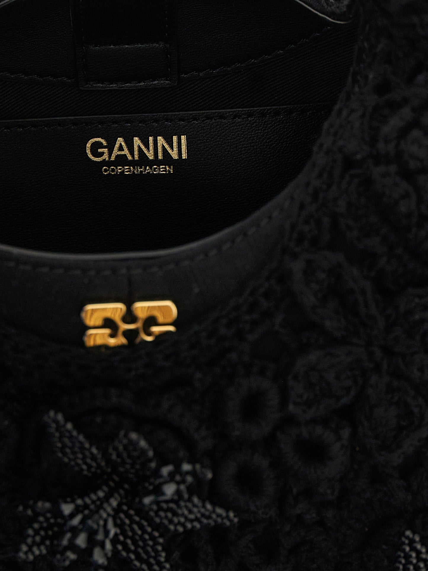 Ganni Women 'Mini Hobo Crochet' Handbag GANNI