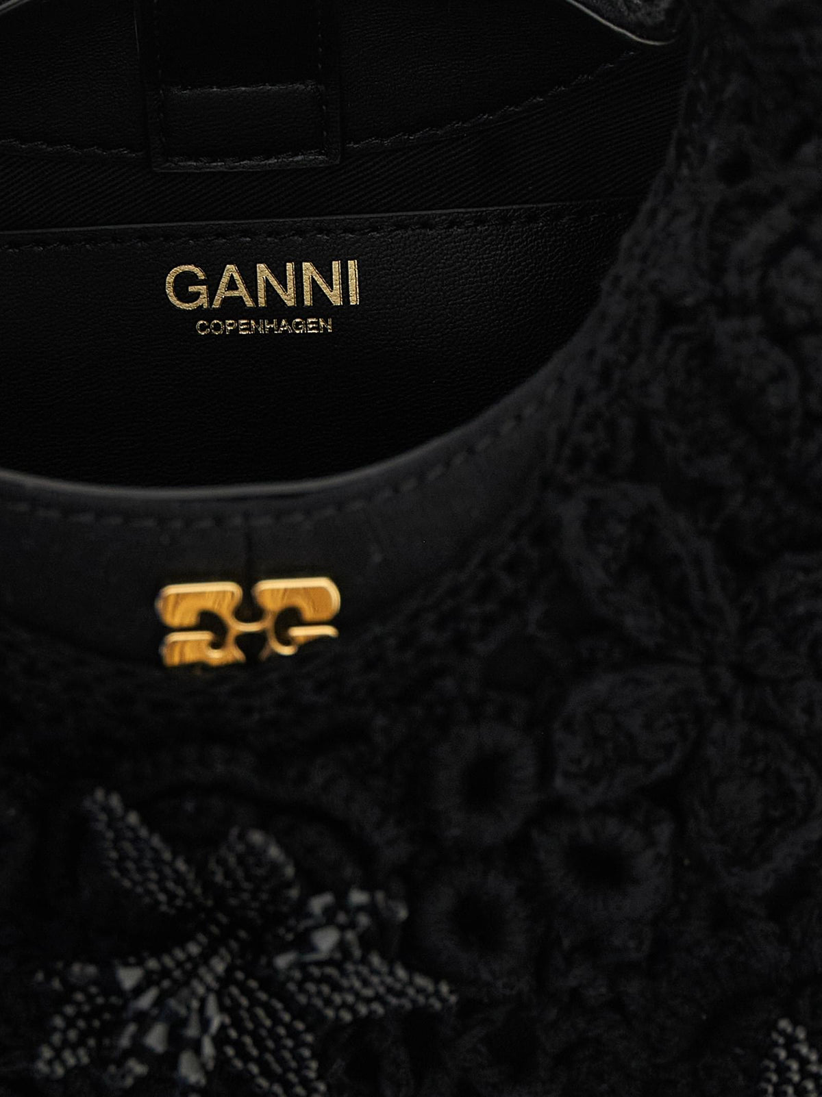 Ganni Women 'Mini Hobo Crochet' Handbag GANNI