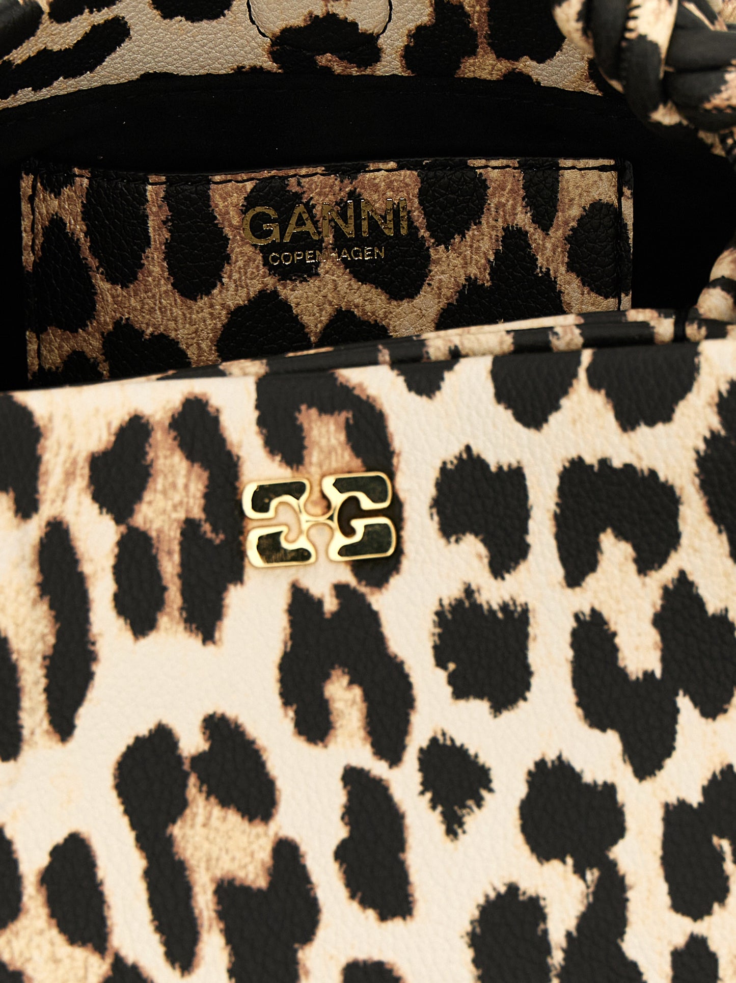 Ganni Women 'Small Bou Bag Leopard' Handbag GANNI
