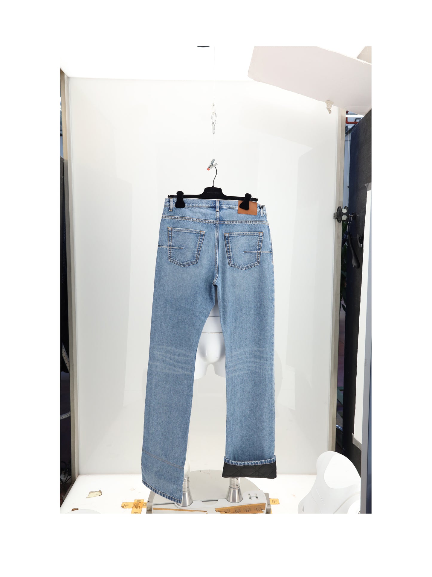 Dior Homme Men Denim Con Inside Cannage Pants DIOR