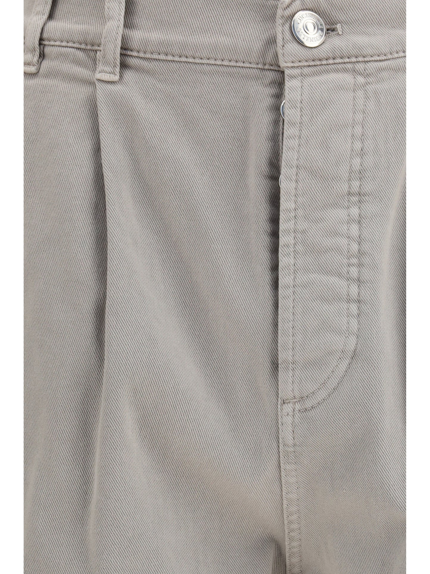Brunello Cucinelli Men Stretch Canvas Pants BRUNELLO CUCINELLI