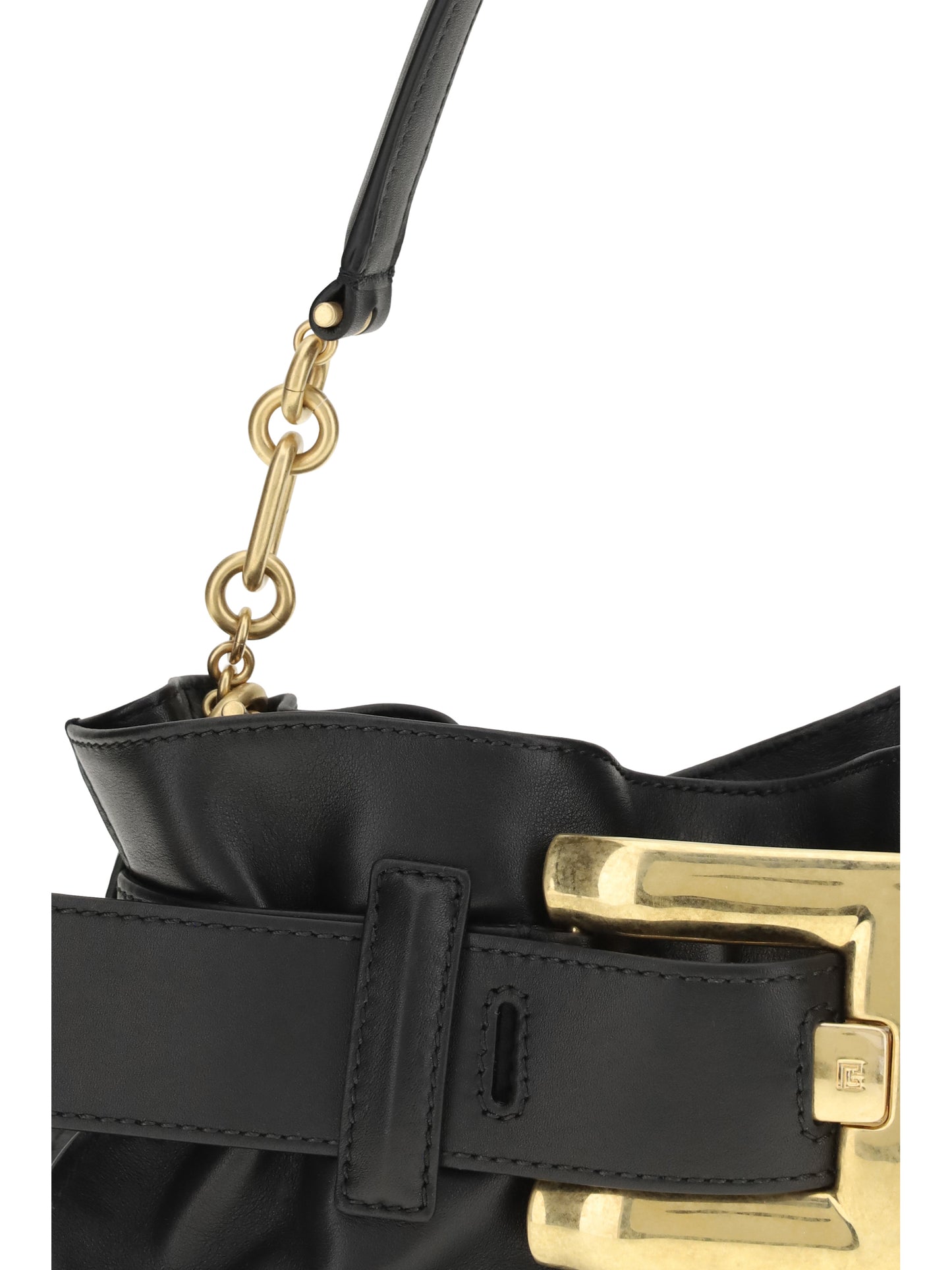 Balmain Women Mini Anthem Bag In Calfskin Leather BALMAIN