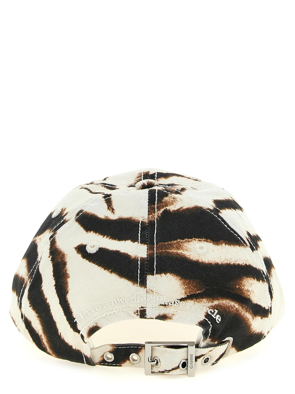 Ganni Women Animal Print Cap GANNI