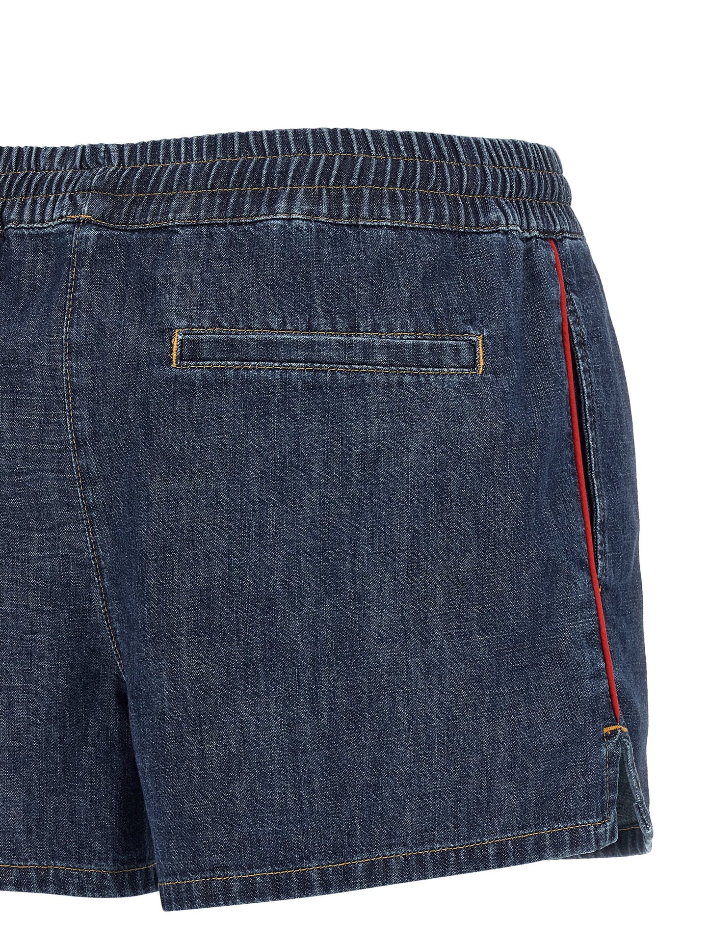 Valentino Garavani Women Valentino Garavani Chambray Denim Shorts VALENTINO GARAVANI
