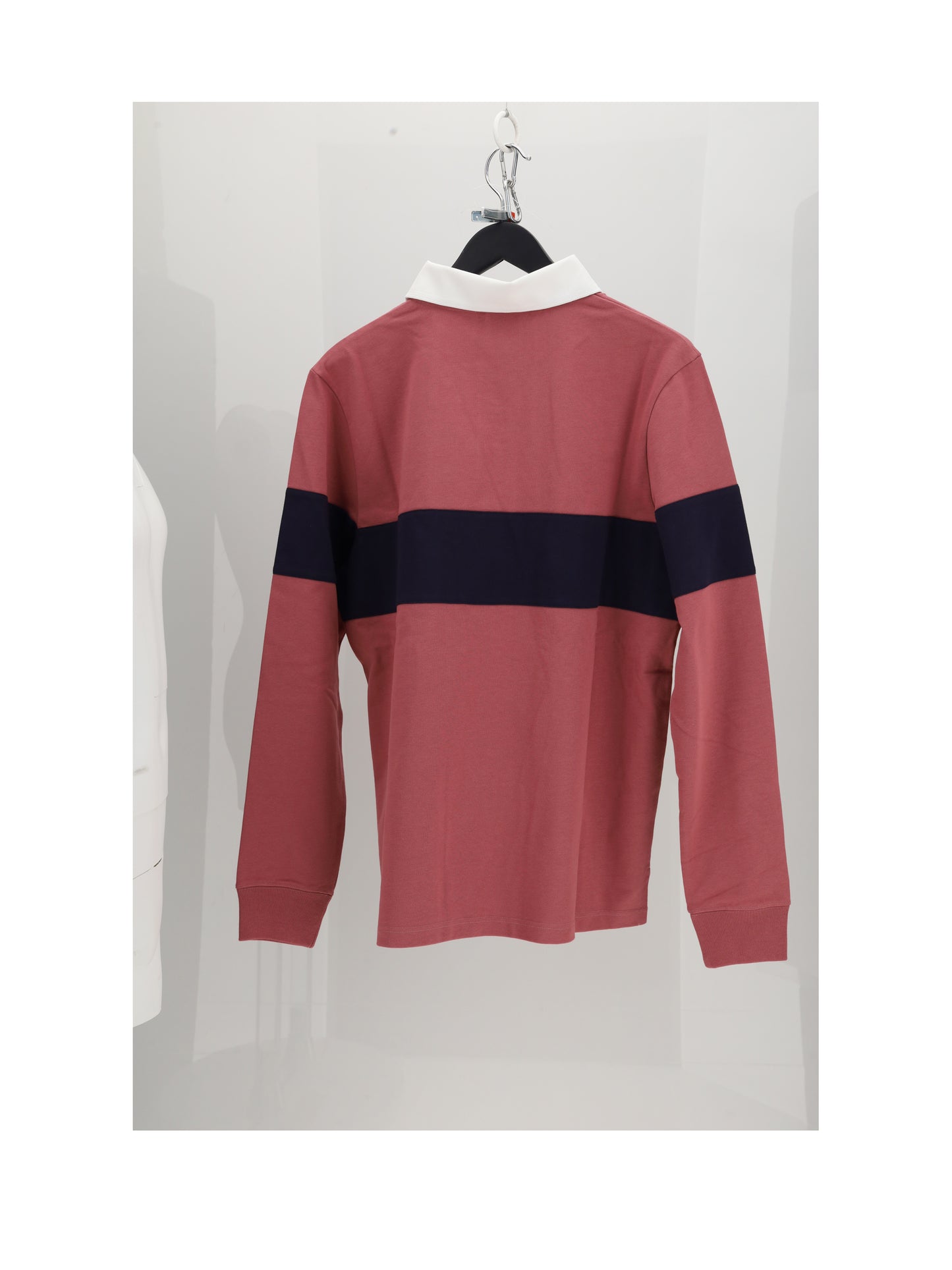 Dior Homme Men Polo Jersey Rosa Con Stripe Blu CHRISTIAN DIOR