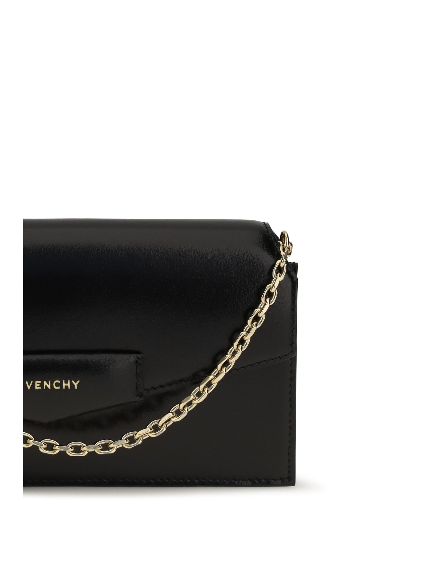 Givenchy Women Antigona Box Leather Pouch With Chain GIVENCHY