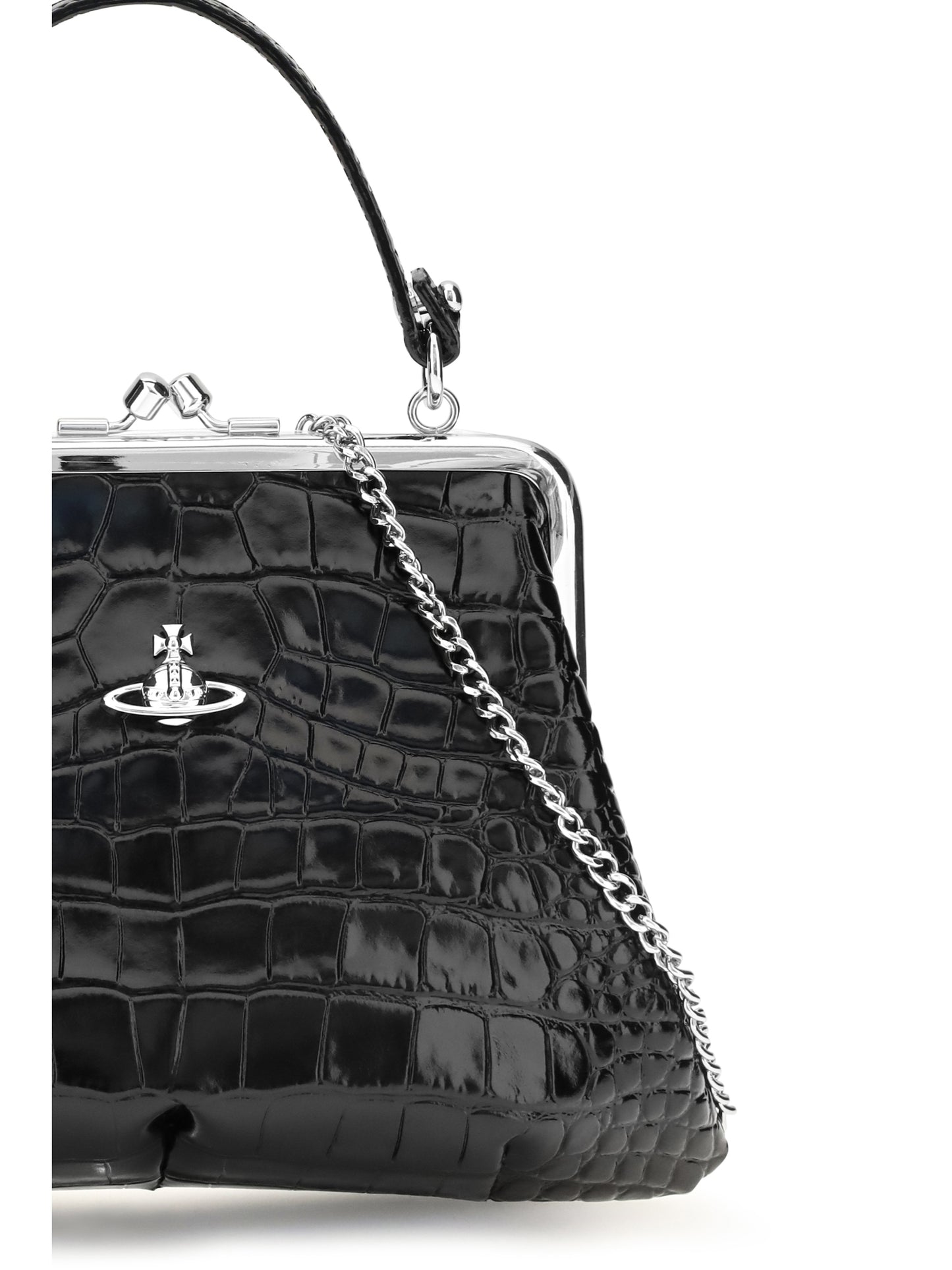 Vivienne Westwood Women Granny Frame Crocodile Effect Handbag VIVIENNE WESTWOOD