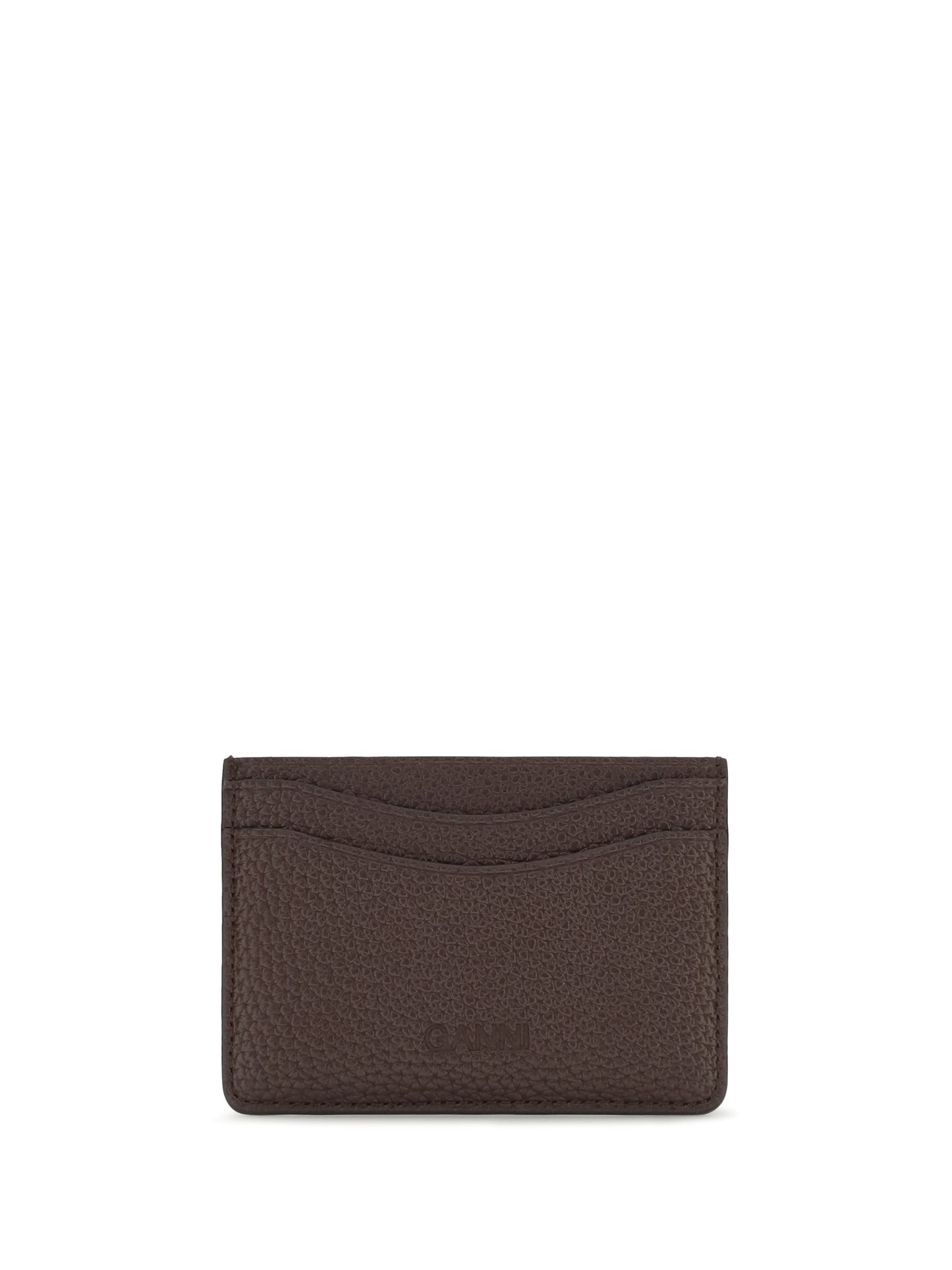 Ganni Women Ganni Card Holder Grained GANNI
