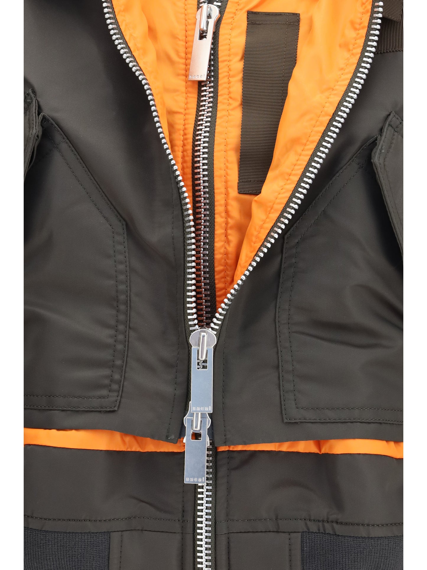 Sacai Women Double-Zip Nylon Jacket SACAI