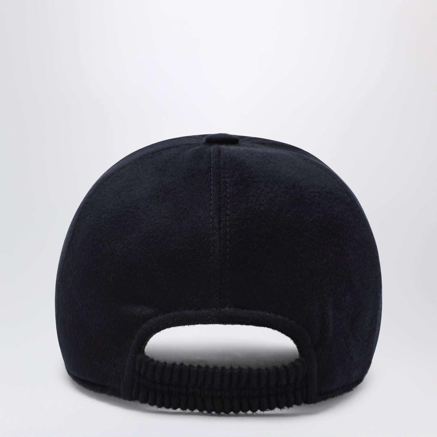 Zegna Dark Blue Baseball Cap In Wool Men ZEGNA