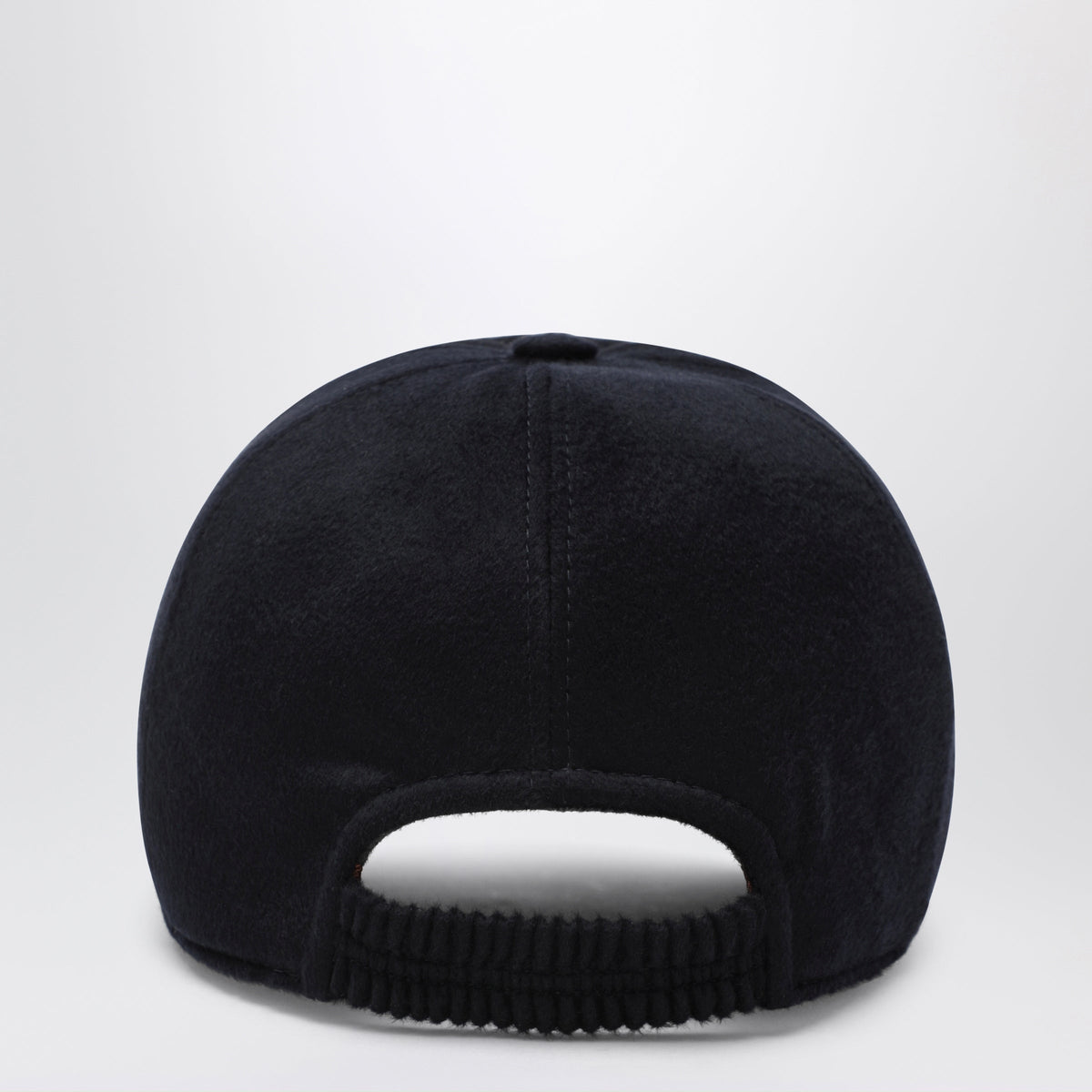 Zegna Dark Blue Baseball Cap In Wool Men ZEGNA
