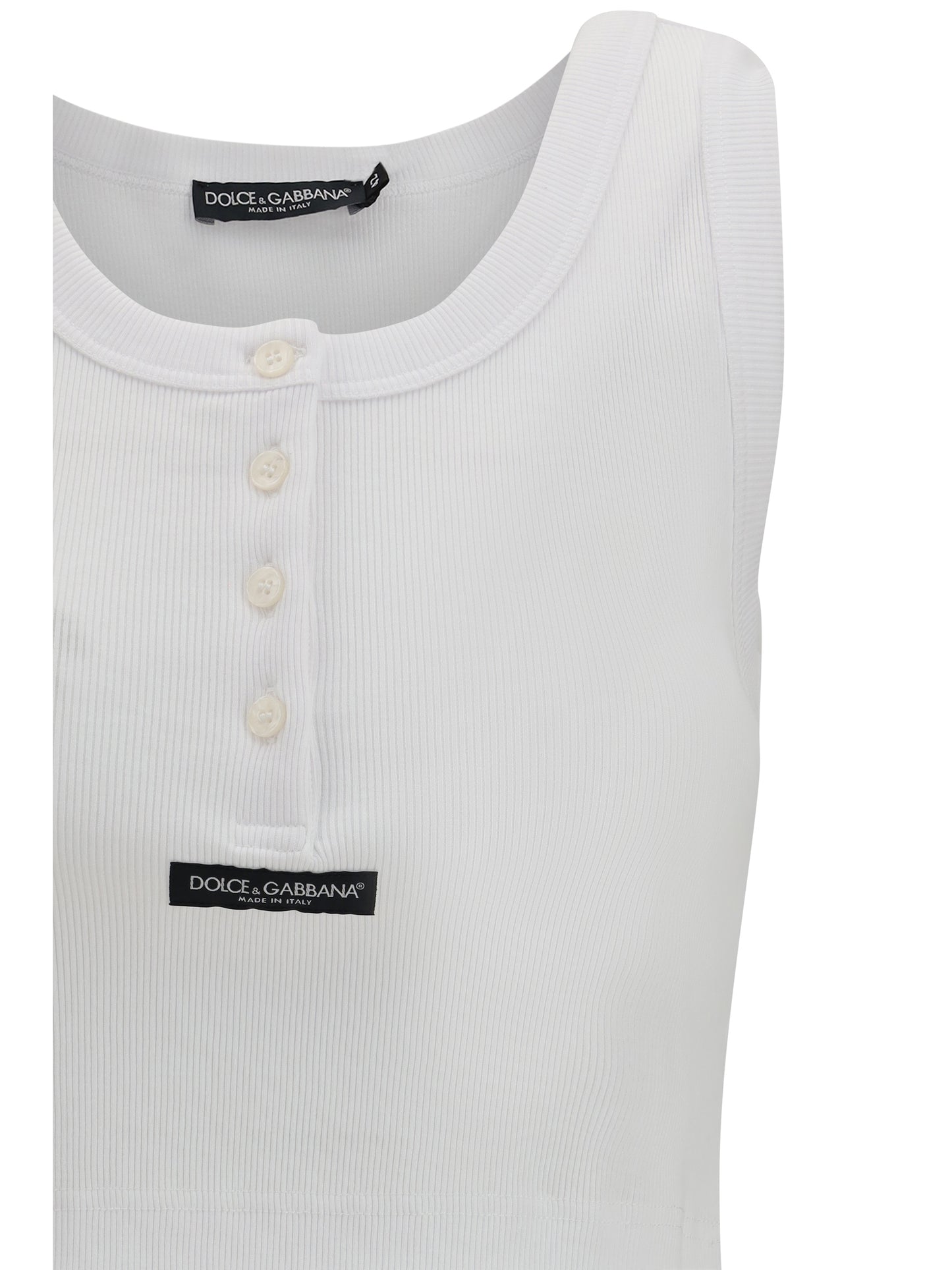 Dolce & Gabbana Women Ribbed Tank Top DOLCE & GABBANA