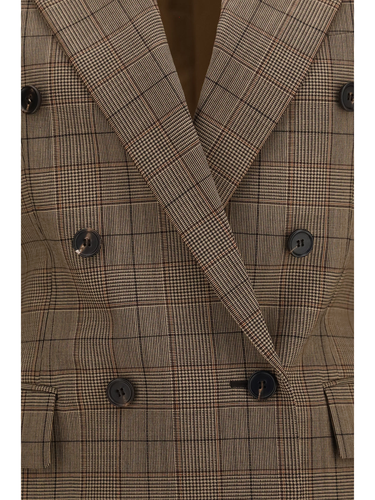 Chloé Women Checked Double-Breasted Blazer