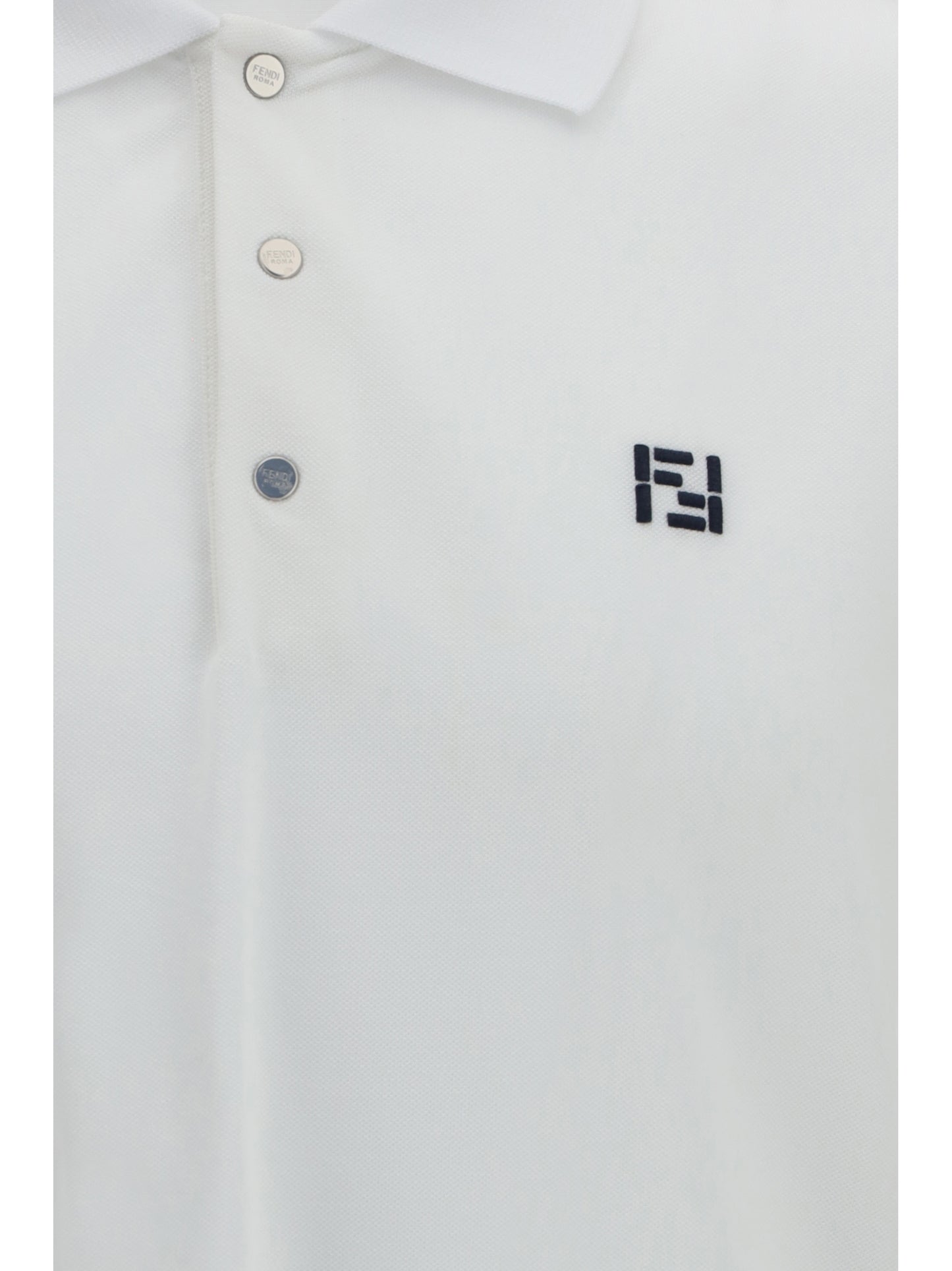 Fendi Men Ff Logo Piqué Polo FENDI