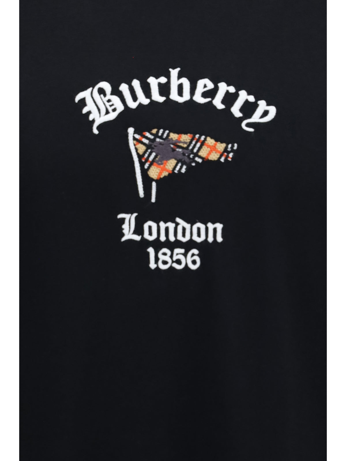 Burberry Men Check Cotton T-Shirt