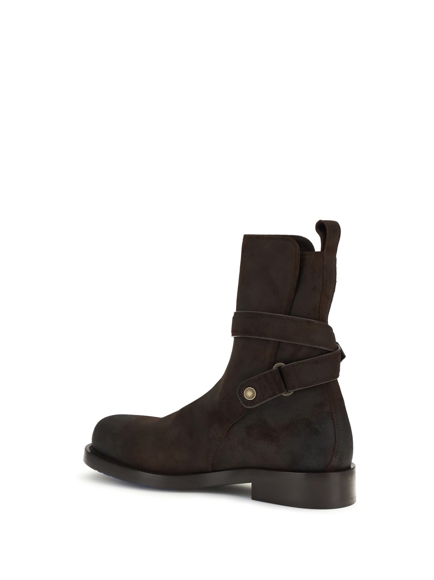 Burberry Men Ledger Jodphur Leather Boots BURBERRY