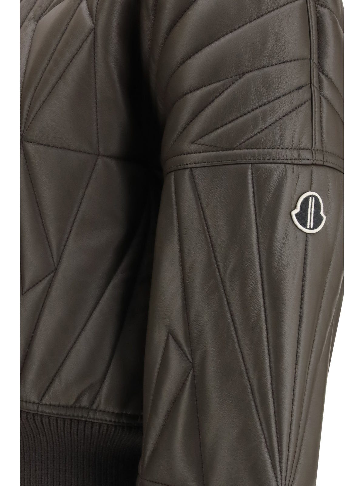 Moncler + Rick Owens Women Geocamo Leather Jacket Moncler + Rick Owens MONCLER