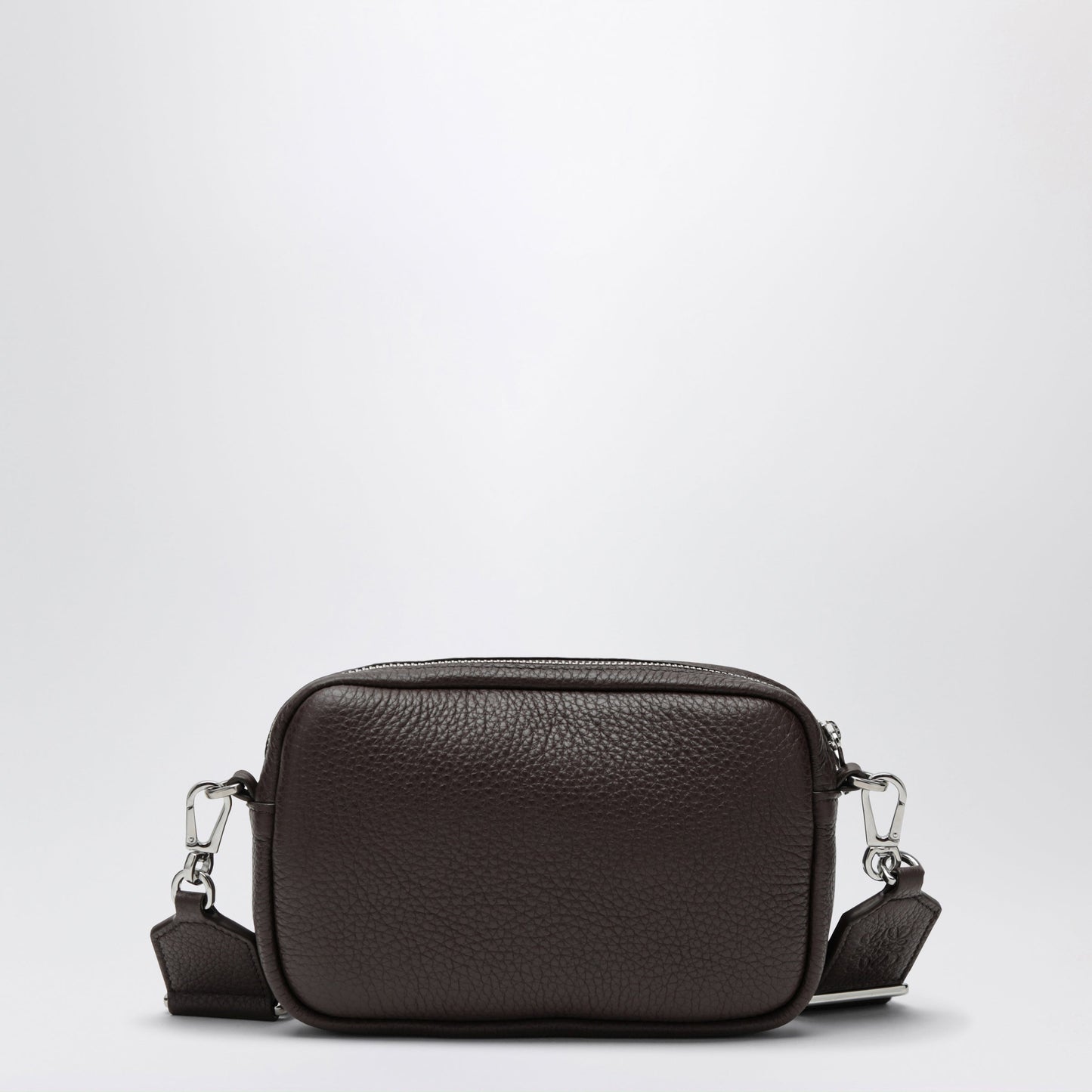 Loewe Small Pebble Crossbody Bag In Chocolate Grained Leather Men LOEWE