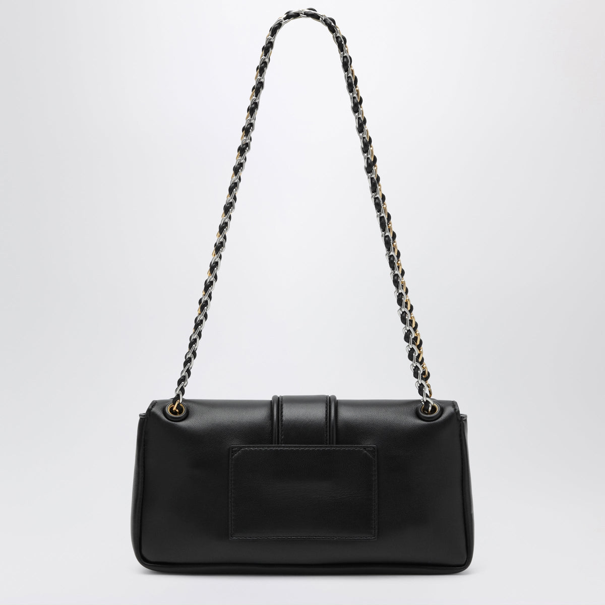 Jacquemus Chaã®Ne Soft Shoulder Bag In Black Nappa Leather Women JACQUEMUS