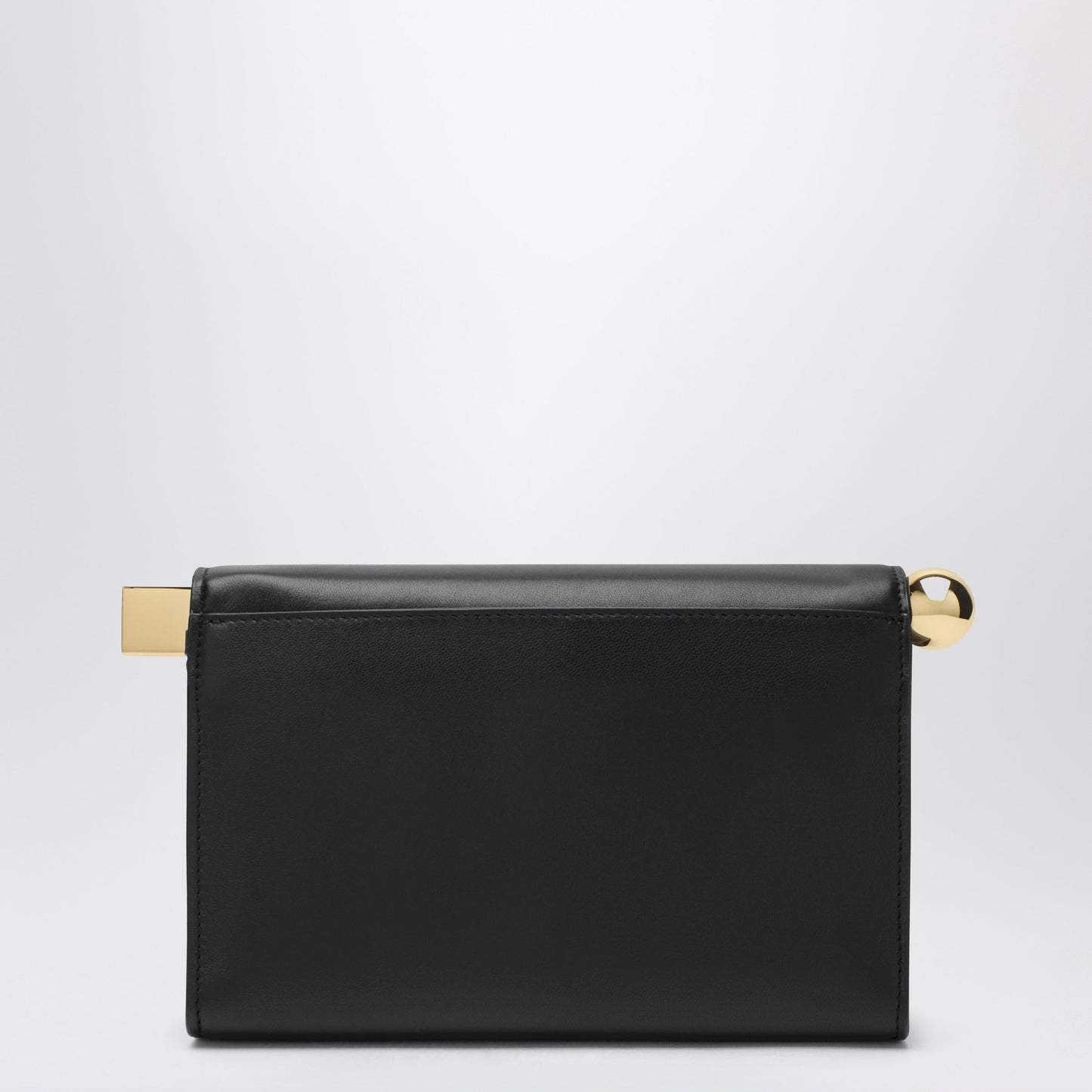 Jacquemus Black Rond Carre Bag In Leather Women JACQUEMUS