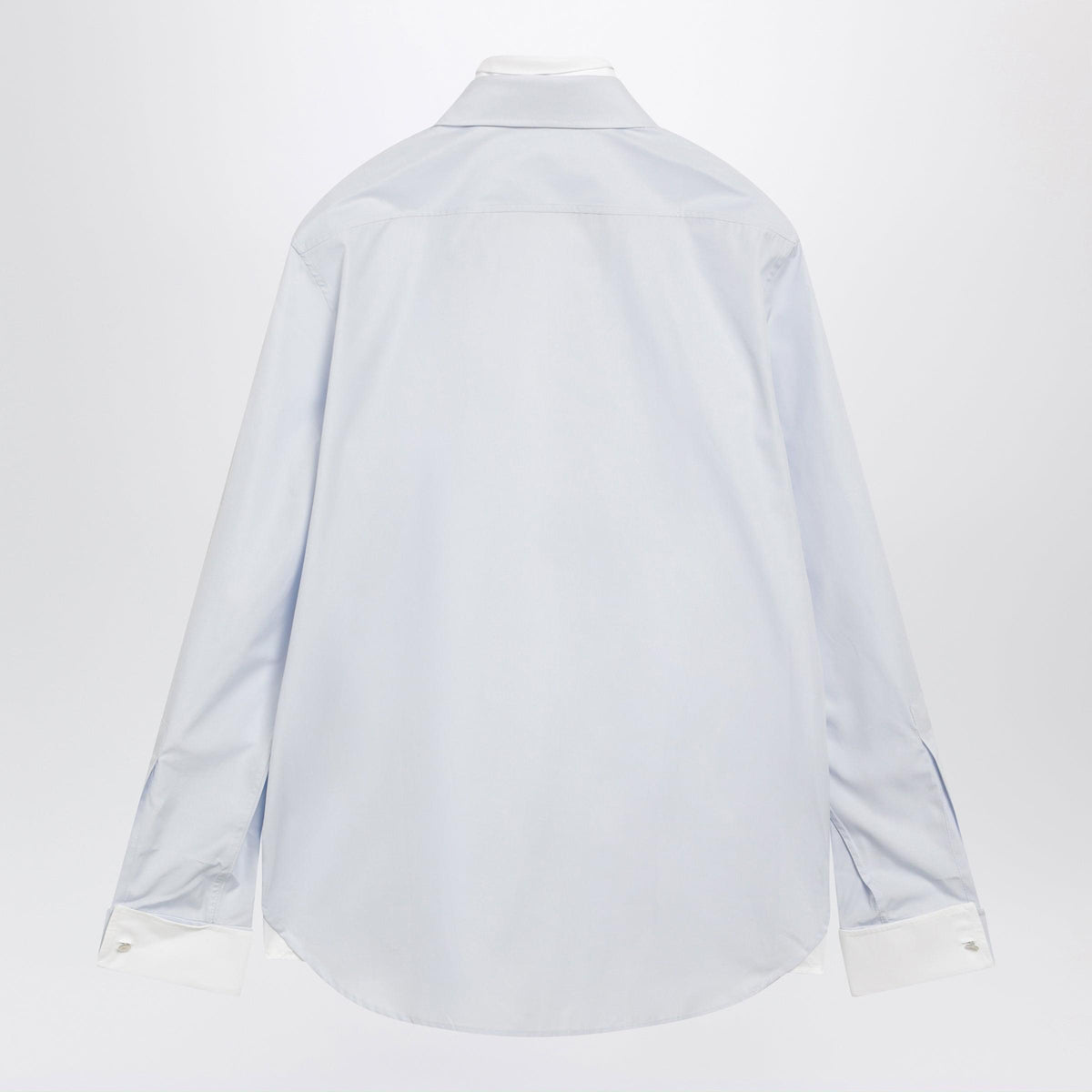 Acne Studios Layered Poplin Button-Up Shirt Blue/White Men ACNE STUDIOS