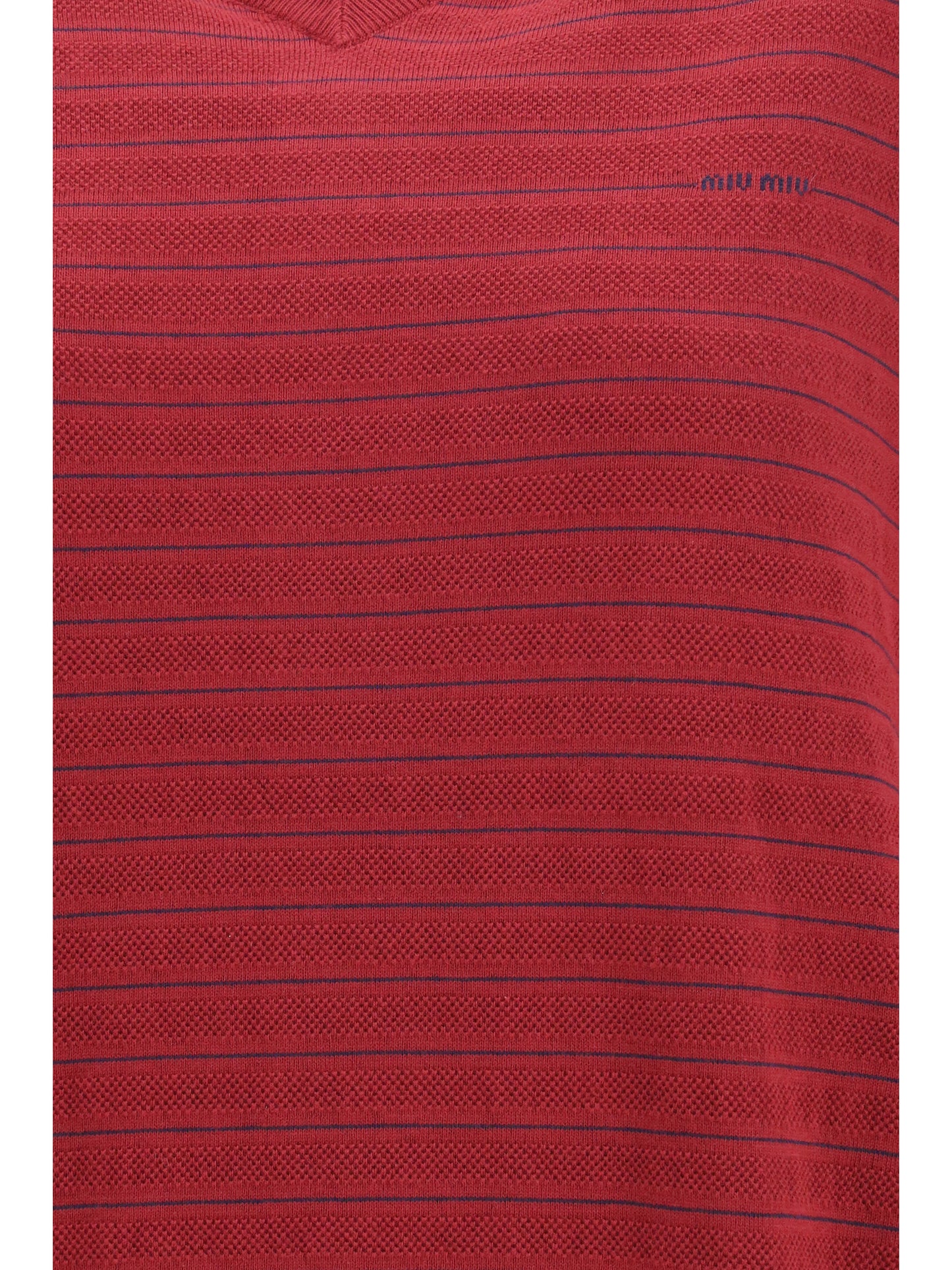 Miu Miu Women Cotton V-Neck Sweater MIU MIU