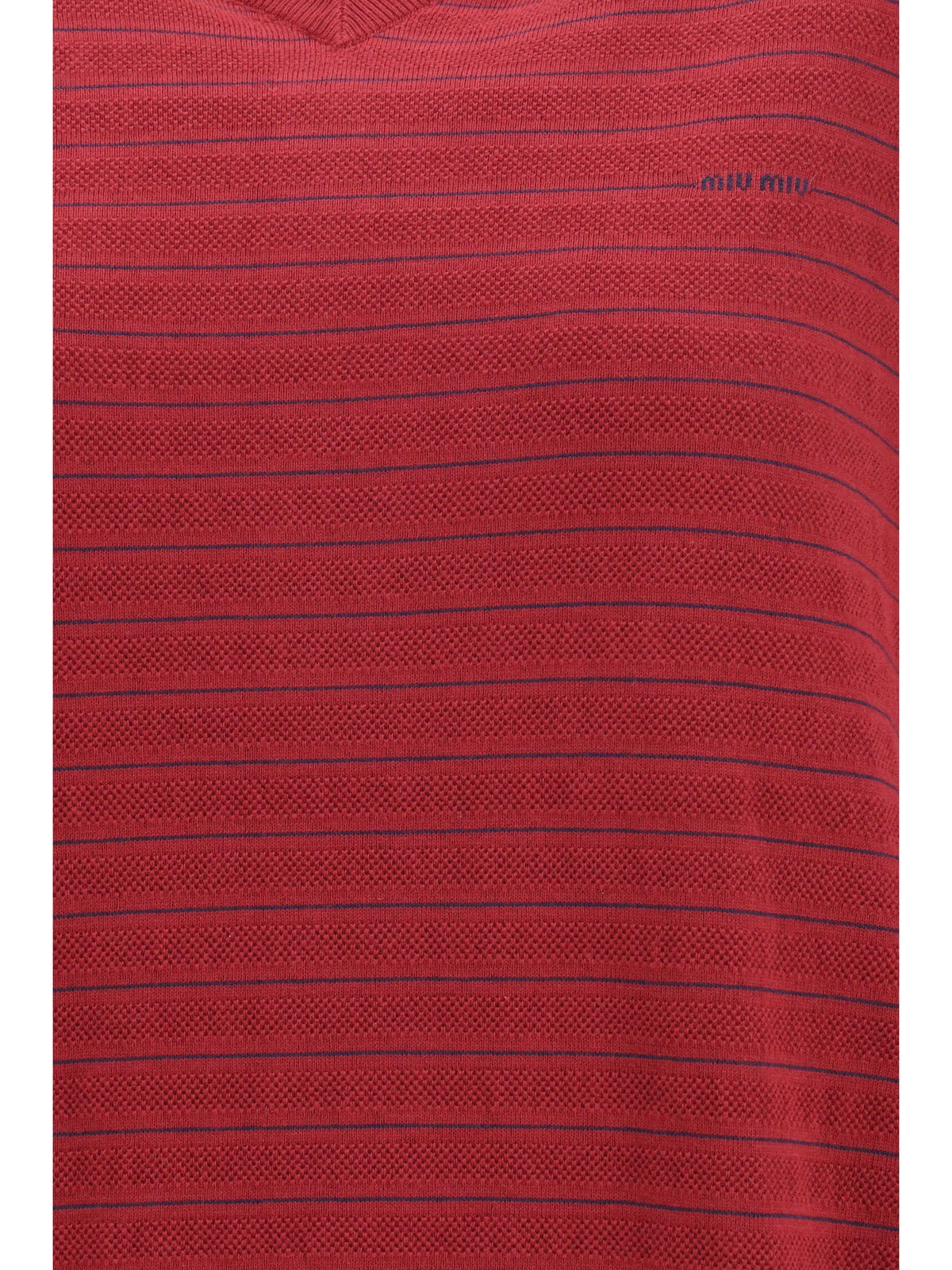 Miu Miu Women Cotton V-Neck Sweater MIU MIU