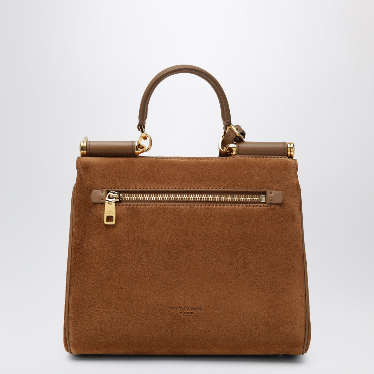 Dolce&Gabbana Small My Sicily Bag In Camel Split Leather Women DOLCE & GABBANA