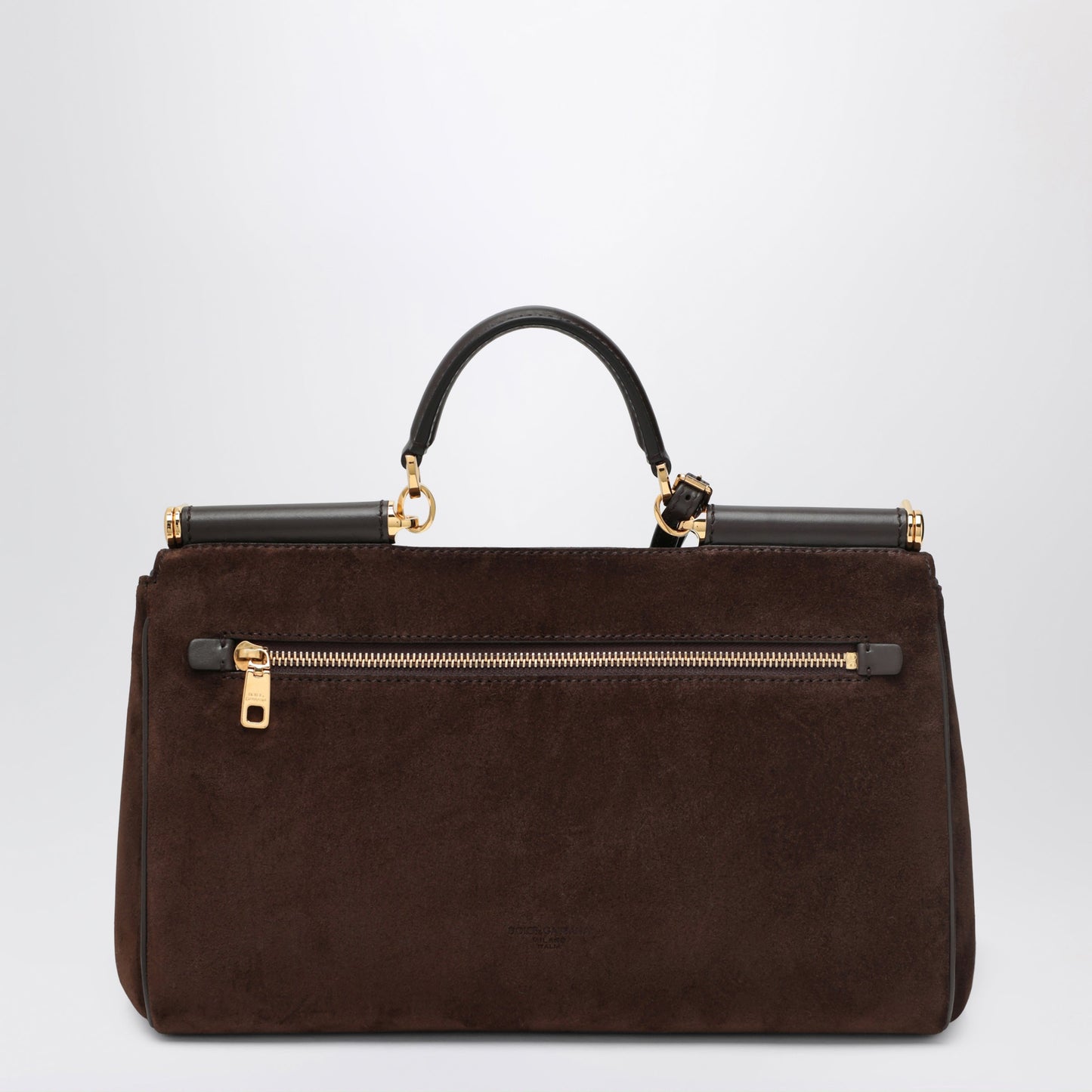 Dolce&Gabbana Brown Suede Leather Bag My Sicily Women DOLCE & GABBANA