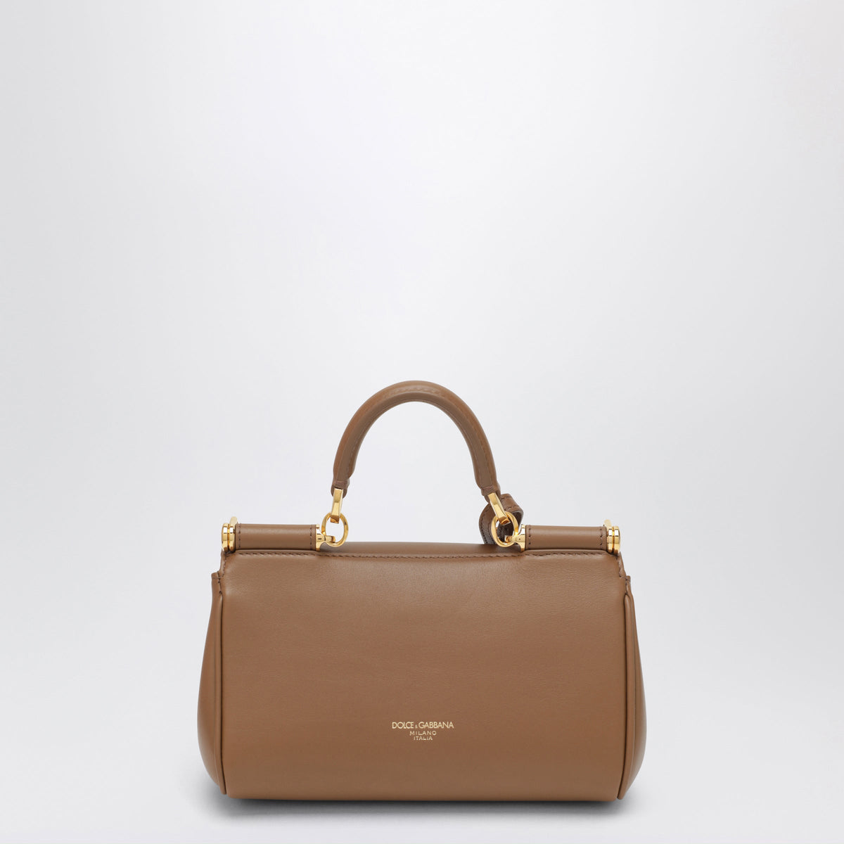 Dolce&Gabbana Mini My Sicily Handbag In Caramel Leather Women DOLCE & GABBANA