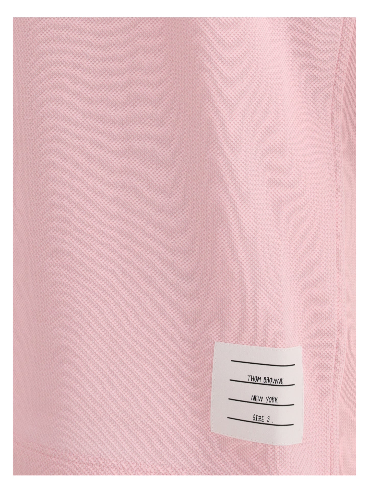 Thom Browne Men Polo Whit Iconic Bands THOM BROWNE