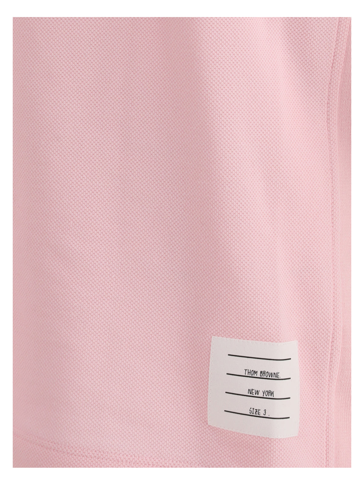 Thom Browne Men Polo Whit Iconic Bands THOM BROWNE