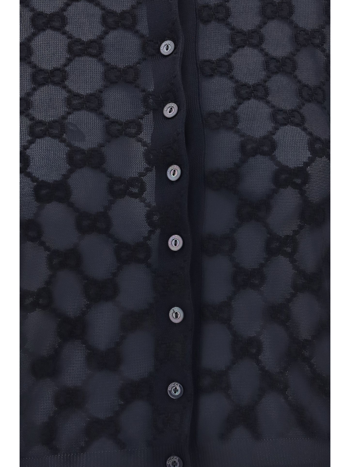 Gucci Women Gg All-Over Viscose Crepe Cardigan GUCCI