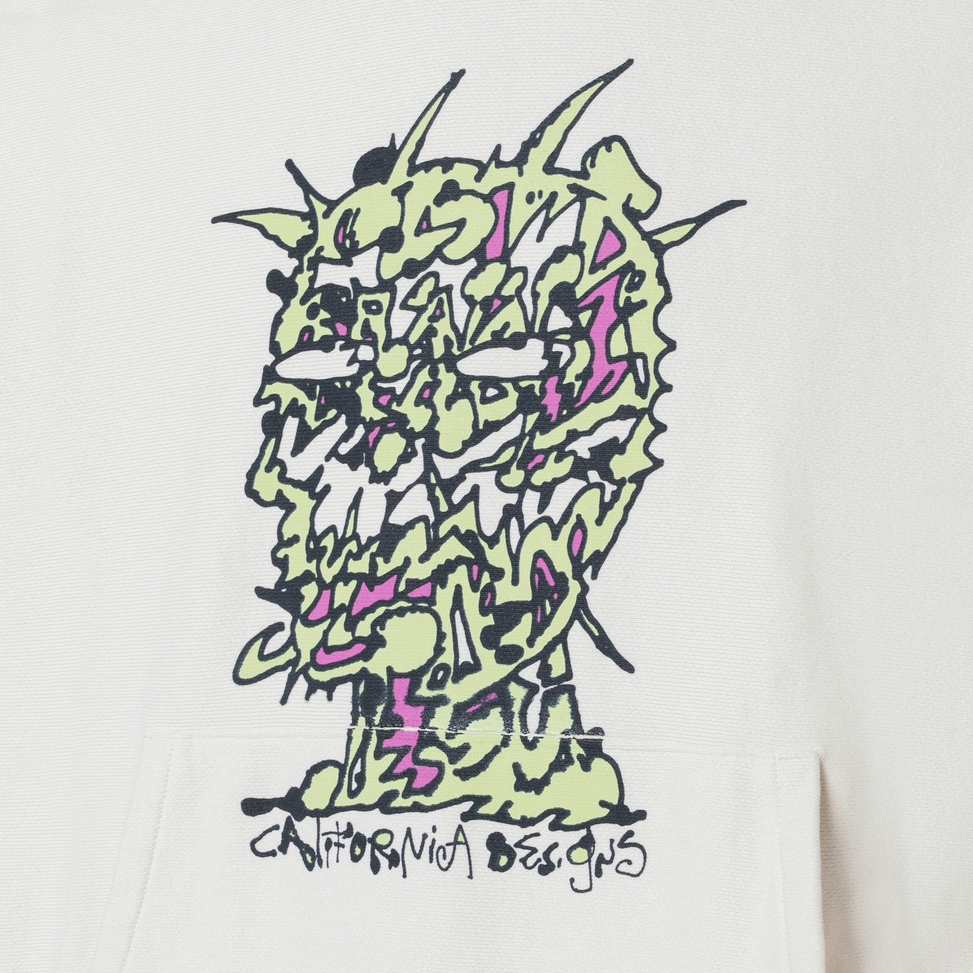 Brain Dead Light Beige Scrambled Head Sweatshirt Men Brain Dead