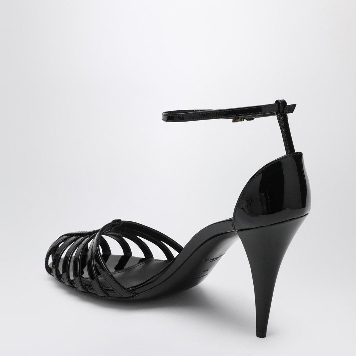 Givenchy Patent Leather Cage Heeled Sandals Women GIVENCHY