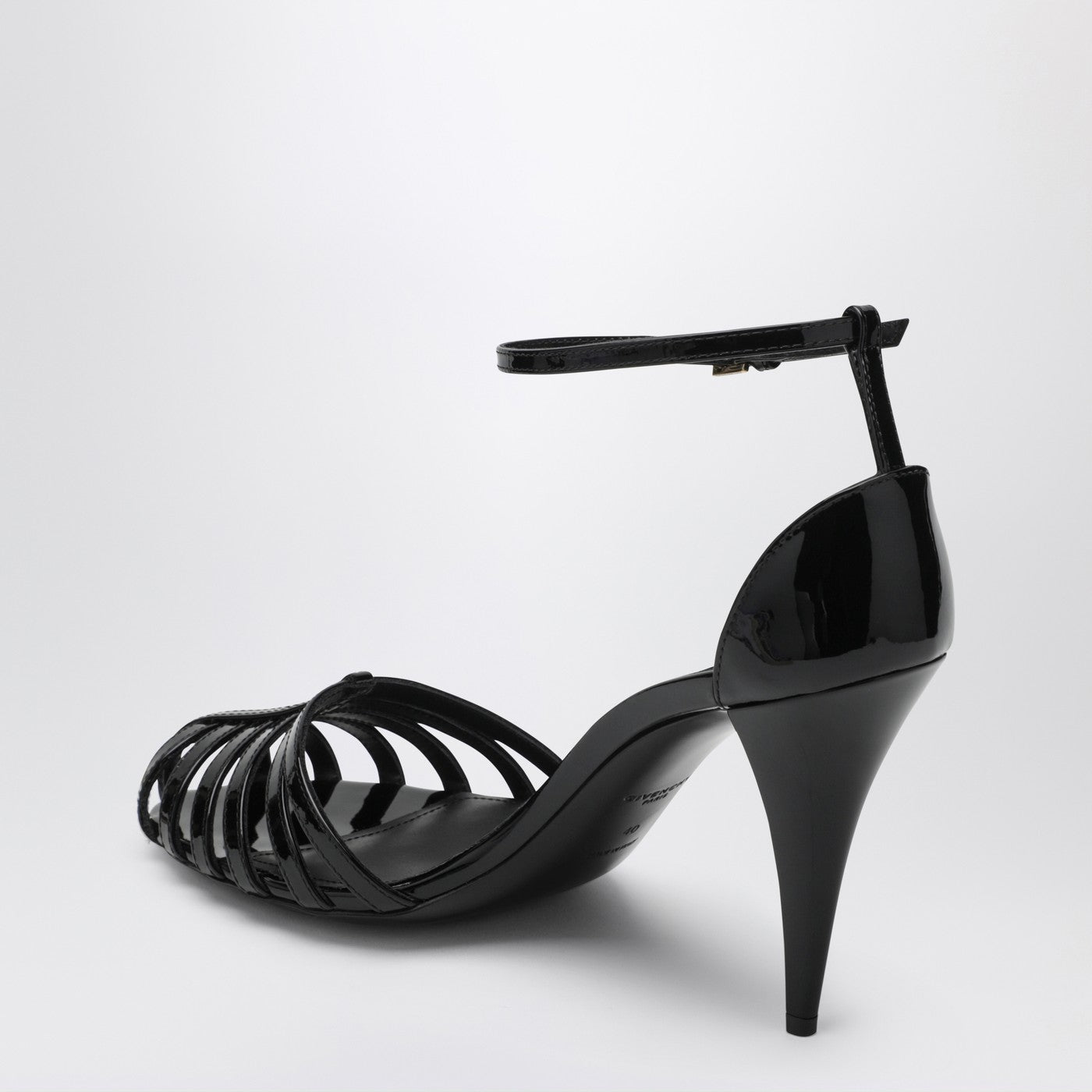 Givenchy Patent Leather Cage Heeled Sandals Women GIVENCHY