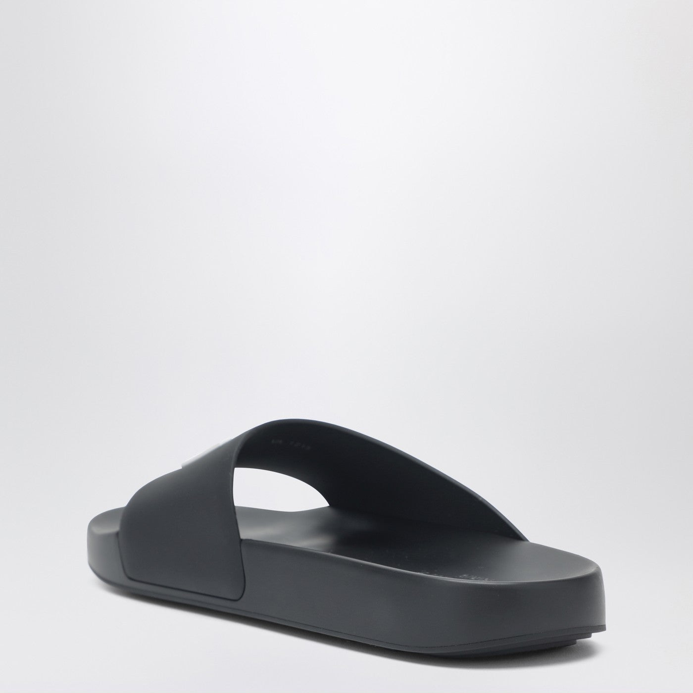 Givenchy Label Flat Mules In Black Rubber Women GIVENCHY