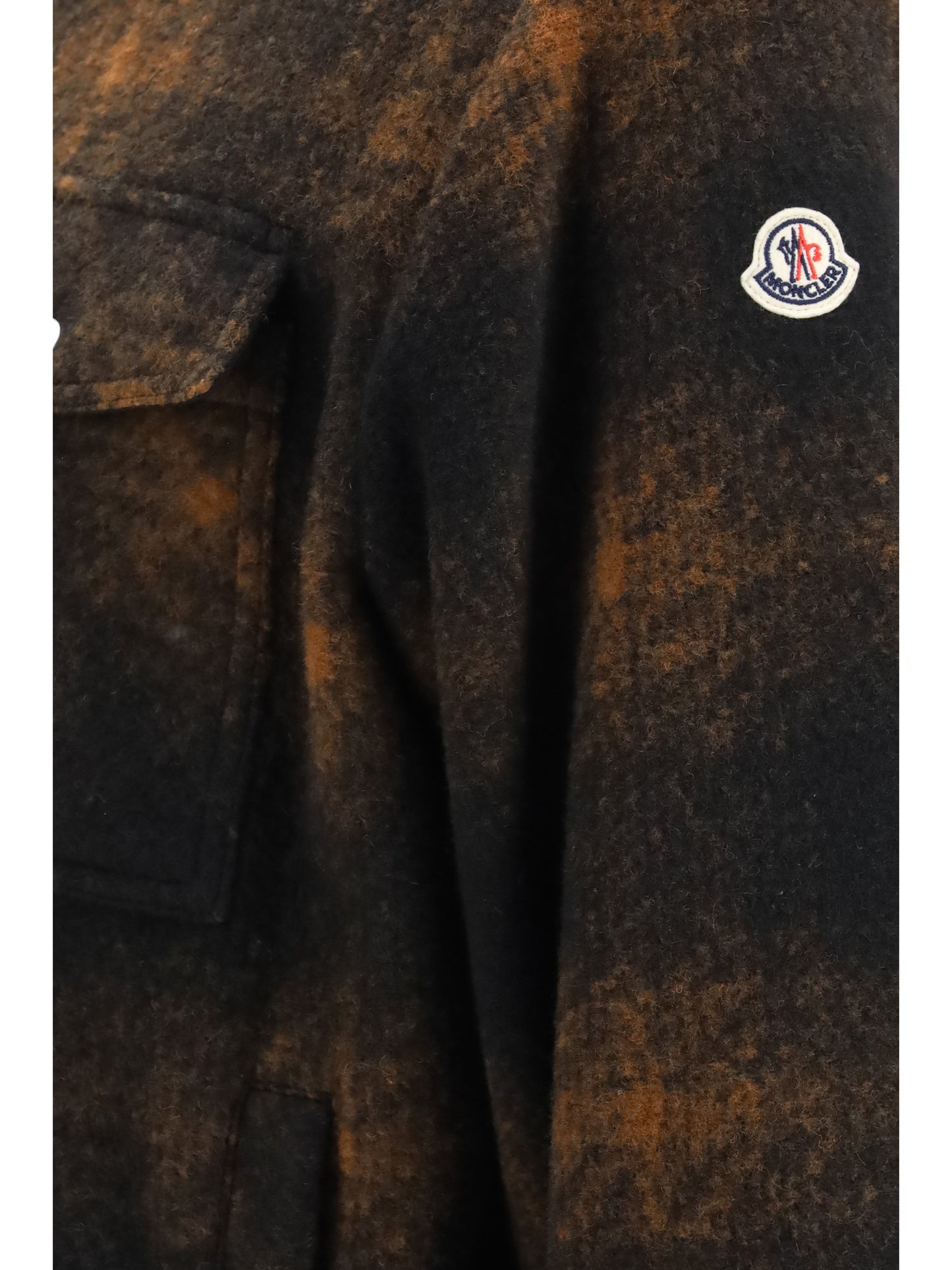 Moncler Men Embroidered Flannel Shirt MONCLER