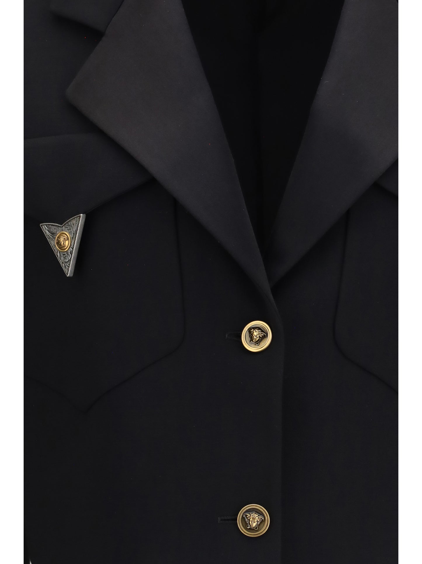 Versace Women Cropped Wool Blazer VERSACE