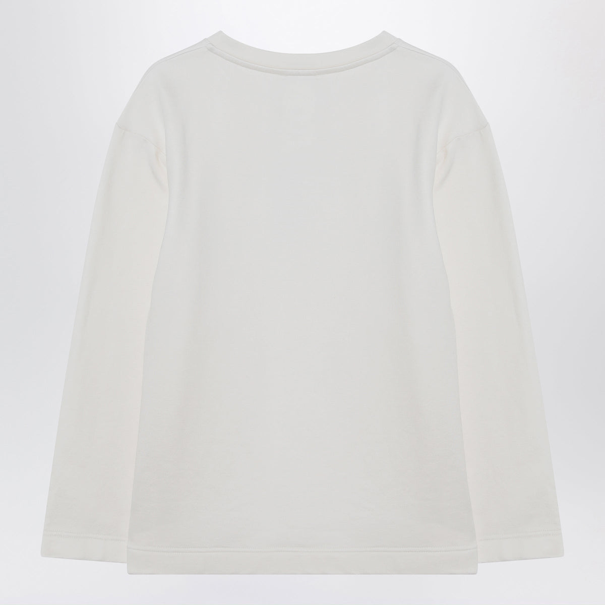 Max Mara White Sweatshirt In Silk Blend Women MAX MARA
