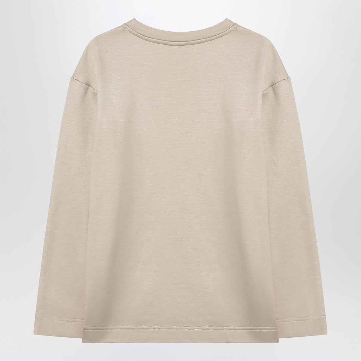 Max Mara Beige Sweatshirt In Silk Blend Women MAX MARA