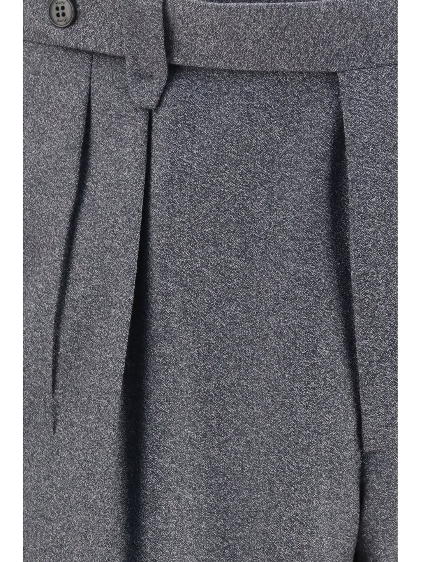 Brioni Men Elba Trousers In Silk, Cashmere And Linen BRIONI