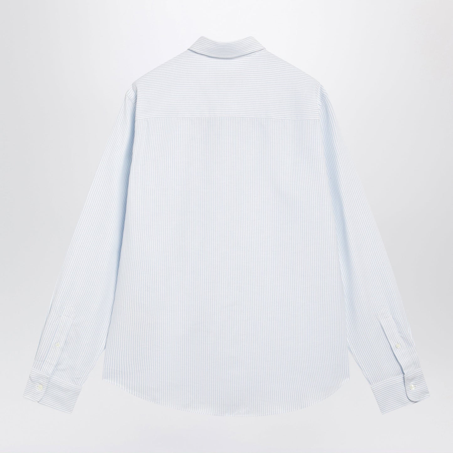 Ami Paris Light Blue/White Striped Ami De Coeur Shirt Men AMI PARIS