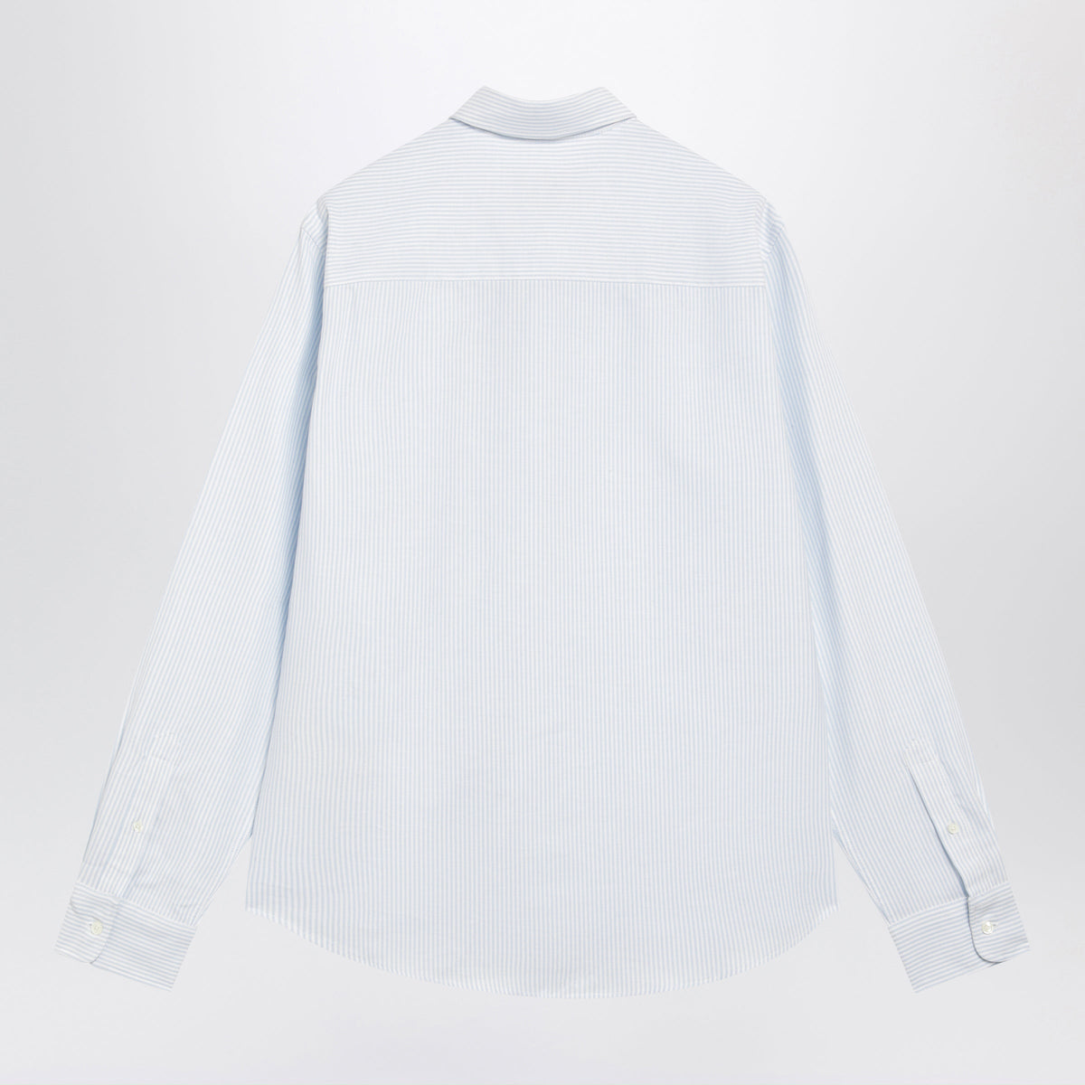 Ami Paris Light Blue/White Striped Ami De Coeur Shirt Men AMI PARIS