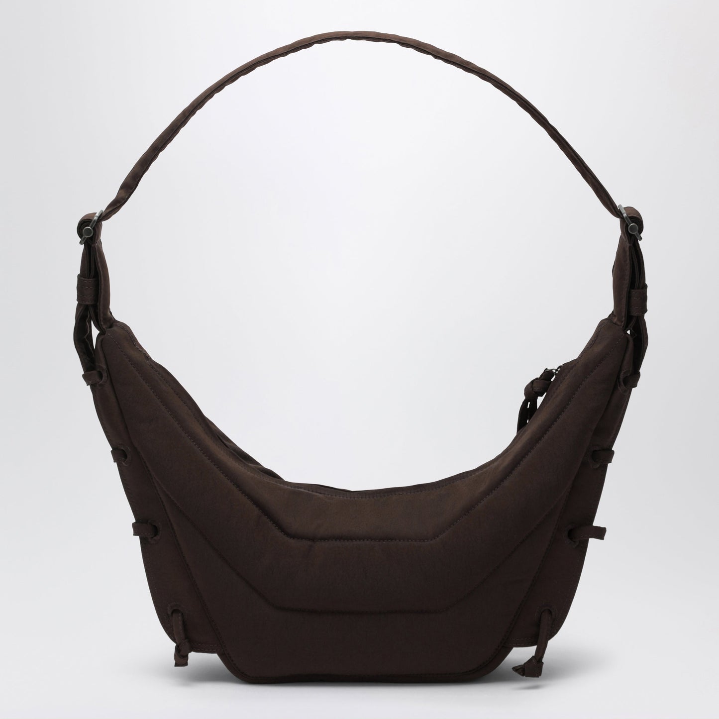 Lemaire Small Soft Game Bag In Water-Repellent Brown Nylon Women LEMAIRE