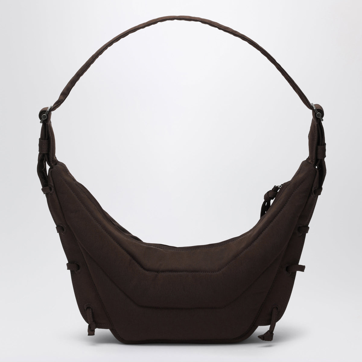 Lemaire Small Soft Game Bag In Water-Repellent Brown Nylon Women LEMAIRE