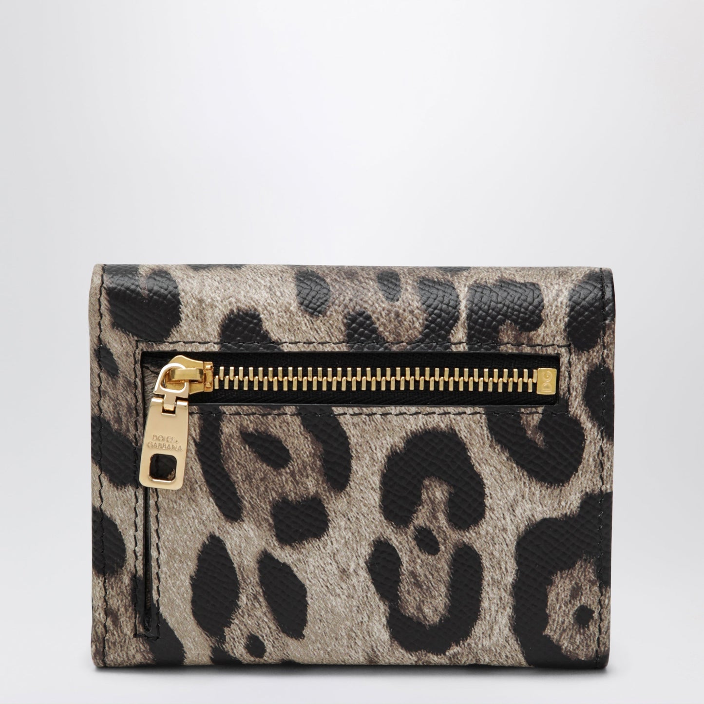 Dolce&Gabbana Dauphine Calfskin Wallet With Leopard Print Women DOLCE & GABBANA