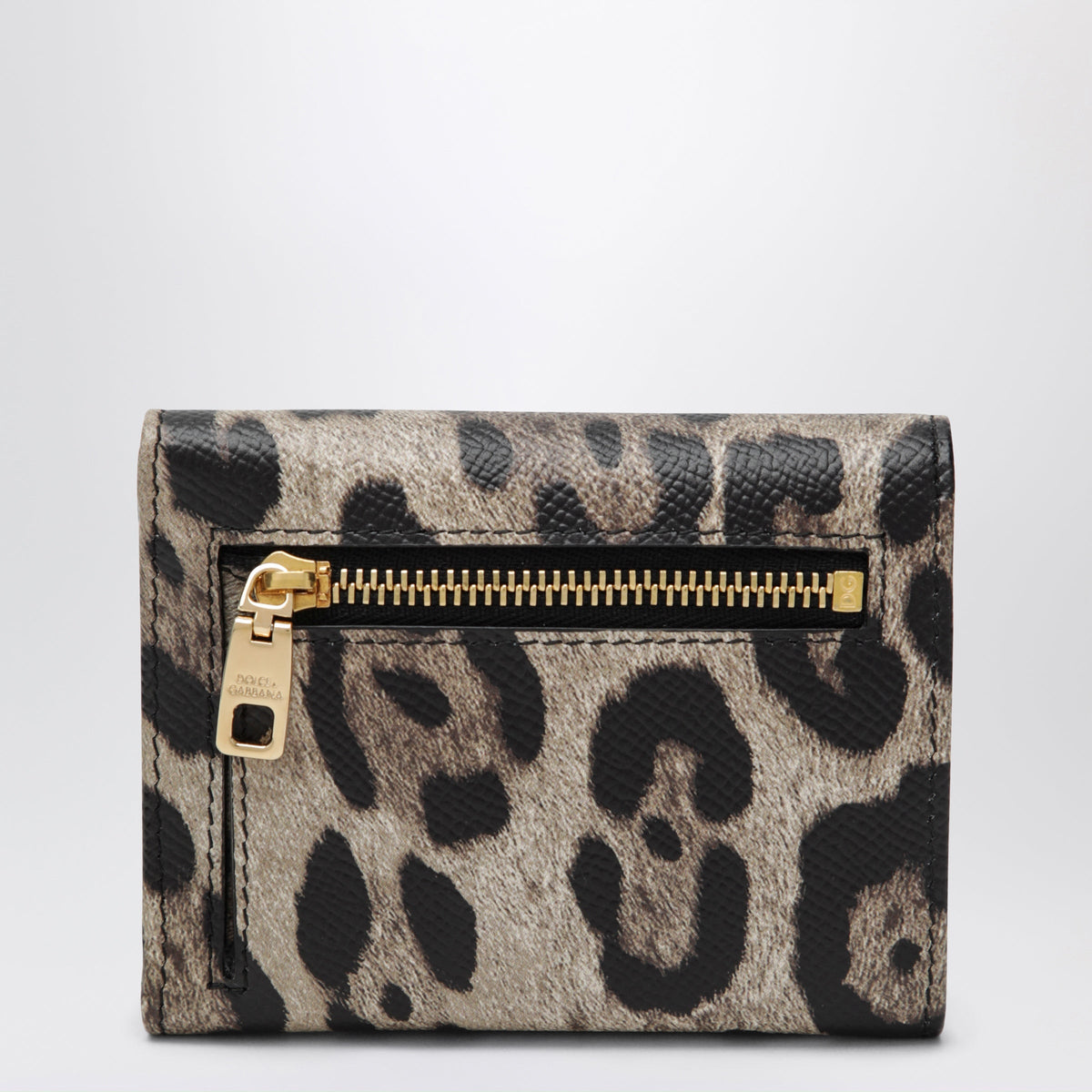 Dolce&Gabbana Dauphine Calfskin Wallet With Leopard Print Women DOLCE & GABBANA